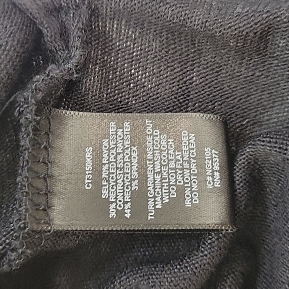 NWT Evereve XS black Beachside tunic - Picture 7 of 7